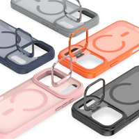Coque de téléphone Lichicase avec béquille magnétique et protection d'objectif mate givrée pour ZTE A56 Blade A35E, compatible avec la recharge sans fil