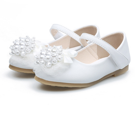 Туфли принцессы для девочек, кружевные туфли из коровьей кожи с цветами