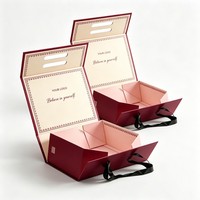 Boîte pliante magnétique haut de gamme en gros pour rubans, boîte de rangement personnalisée pour chaussures, emballage pour vêtements et accessoires, emballage pliable