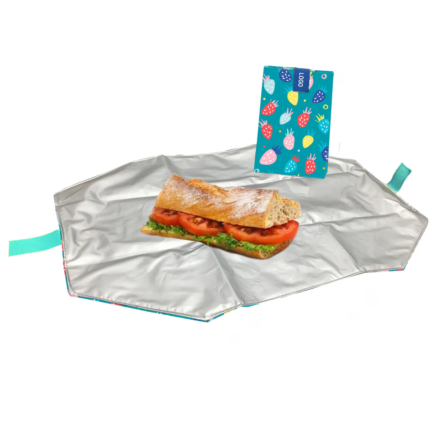 การออกแบบที่กำหนดเอง Sandwich Wrap Eco Friendly ห่ออาหาร