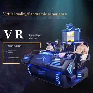 Nuevo Simulador de Barco de Realidad Virtual 9D de 4 Asientos, Consola de Juegos, Cine 3D <span class=keywords><strong>4D</strong></span> 9D, Arcade Metálico Interior de 4 Asientos para Escuelas - Product Image 2