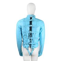 Veste de Bondage ajustable à manches longues, costume de fétiche, coupe étroite, jouet sexuel pour Couple, pour adultes