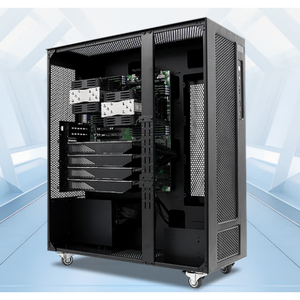 Estación de Trabajo de Aprendizaje Profundo de Doble Canal y 4 Tarjetas, Servidor GPU para Modelos Grandes de Inteligencia Artificial, Sistema Barebone en Torre F724T, en Stock - Product Image 1