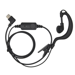 FlyJet Mini Walkie Talkie Headset Type C Ear <b>Hook</b> With <b>Clip</b> For Communication Devices - Product Image 5