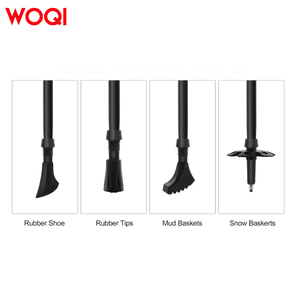 Woqi Trọng Lượng Nhẹ Năm Gấp Đóng Mở Leo núi Cực Gấp Đi Bộ Thanh Cho Đi Bộ Đường Dài Cắm Trại Backpacking - Product Image 6