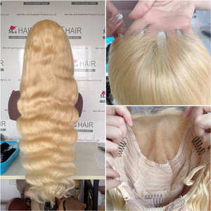 Perruque à fermeture 5x5 en cheveux humains 613 180% de densité, de 12 à 40 pouces - Product Image 2