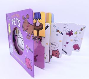 <span class=keywords><strong>Libro</strong></span> Deslizante de Empujar y Tirar para Niños, <span class=keywords><strong>Libro</strong></span> Educativo Interactivo en 3D para Niños - Product Image 1