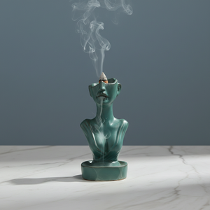 Ceramic European and American Beauty Smoke-Exhaling Sculpture <b>Backflow</b> Design Sandalwood <b>Incense</b> <b>Burner</b> Home Decor - Product Image 6