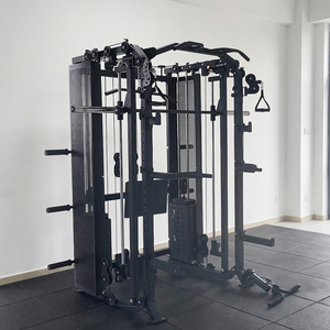 Máquina Smith Multifuncional Ajustable en 7 Grados para Gimnasio en Casa con Prensa de Piernas, <span class=keywords><strong>Curl</strong></span> de Piernas, Polea Lateral y Rack para 88 Ejercicios - Product Image 5