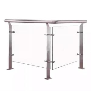 Main courante en acier inoxydable finition miroir moderne EX332 pour hôtel haut de gamme, appartement et villa, décoration d'escalier intérieur - Product Image 1