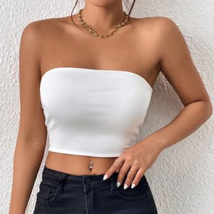 Sexy Breathable Eco-Friendly Backless <b>Strapless</b> Crop Tank <b>Top</b> for <b>Women</b> - Product Image 6