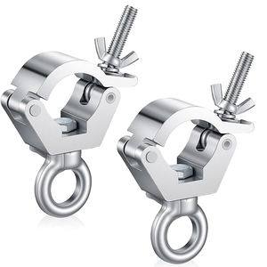 Stage Light Truss <b>Clamp</b> Hook Coupler for 25MM to 40MM Tube 100KG Capacity <b>Quick</b> Install Black Silver Event Rigging Hardware - Product Image 4