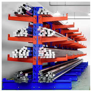 1. Vente flash : Système de rayonnage cantilever industriel robuste en acier pour entrepôt avec bras réglables - Product Image 1