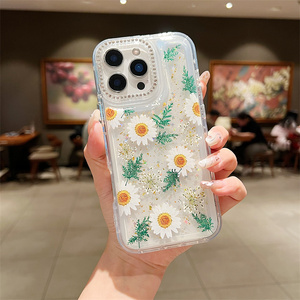 Thời trang đầy màu sắc rõ ràng kim cương nạm Epoxy hoa trường hợp điện thoại cho Xiaomi Redmi <span class=keywords><strong>Note</strong></span> 14 4g trường hợp sang trọng cho phụ nữ - Product Image 5