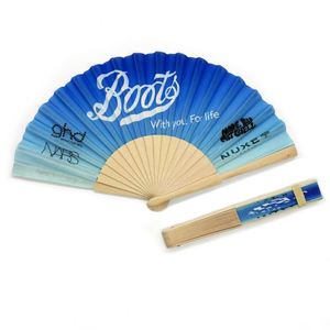 European Style Sustainable Solid Wood Folding Handmade Classic Guangdong <b>Wooden</b> Hand Fans <b>Gift</b> - Product Image 1