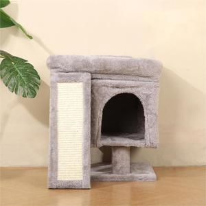 Vente en gros d'arbre à <span class=keywords><strong>chat</strong></span> en peluche <span class=keywords><strong>gris</strong></span> clair personnalisé Corée <span class=keywords><strong>chat</strong></span> jouant dans une grotte lit arbre en copropriété avec <span class=keywords><strong>griffoir</strong></span> en sisal pour grands chats - Product Image 5