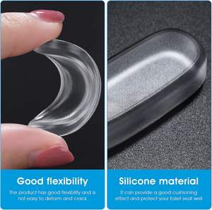 Coussin de siège de toilette de haute qualité à faible coût, nouvellement amélioré, avec pare-chocs pour les bains assis et protection de l'anneau de siège de toilette - Product Image 5