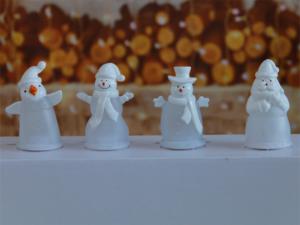 Mini Luces LED de Navidad Blanco Cálido con Diseño de Santa/Muñeco de Nieve, 7.5x5.3x11cm, Ecológicas, Funcionan con Pilas, Gran Venta con Precio de Mayoreo - Product Image 4