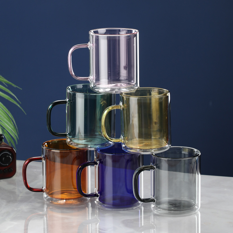 Super Cute Bear Glass Coffee Cups Double Wall Glass Mug For Valentine's Day And Birthday Gift