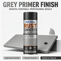 DSC Seven Spray Convertisseur de Rouille, Neutralisateur de Rouille Haute Performance, Apprêt Gris Mat pour Métal