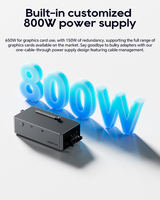 AOOSTAR Dock AG02 EGPU Port USB 4 eksternal 800W Power Supply Hot-Swap antarmuka TGX Dock EGPU