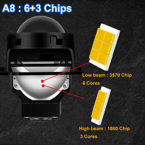 Fábrica BI <span class=keywords><strong>EN</strong></span> lente coche LED faros lente coche motocicleta faros lámpara de proyección H4 lente Led 3 pulgadas 70W aluminio - Product Image 2