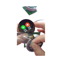 Modul Display TFT bulat resolusi 480x480 kustom layar LCD jam tangan pintar dengan resolusi 800x800 dan Panel sentuh kapasitif