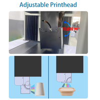 Impresora multifunción UV de inyección de tinta para vasos de papel con impresión lateral de alta velocidad, impresora de una sola pasada para vasos de plástico y papel.