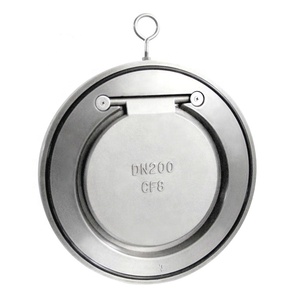 Valvola di ritegno a doppia valvola di ritegno a doppia piastra a disco singola doppia valvola di Non ritorno Wafer valvola di ritegno DN50-DN1200 acqua - Product Image 6