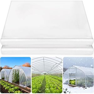 Film plastique pour serre 10 x 26 pieds, 6 mil, résistant aux UV, en polyéthylène, pour la protection contre le gel du jardin - Product Image 1