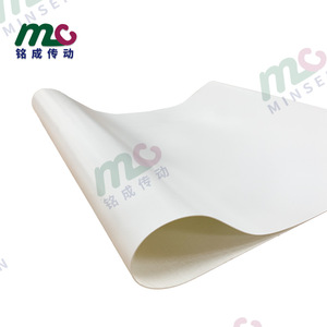 Bande transporteuse en PU sans couture Minsen White pour applications résistantes à l'huile - Product Image 2
