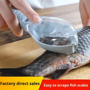 Convenient Plastic Fish Scale Scraper with <b>Storage</b> <b>Box</b> Dishwasher Safe Sustainable Kitchen <b>Tool</b> for Easy Removal - Product Image 5