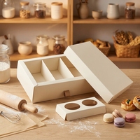 Boîte à pâtisserie de haute qualité avec logo personnalisé, estampage à chaud, lamination brillante, recyclable, support pour sauce, insert de qualité alimentaire, sushi, shawarma, cadeau