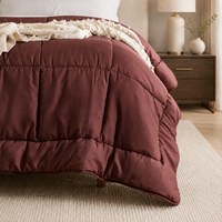 Ensemble de couette pliable multifonctionnel avec rangement intégré, insert de couette en microfibre, literie toutes saisons