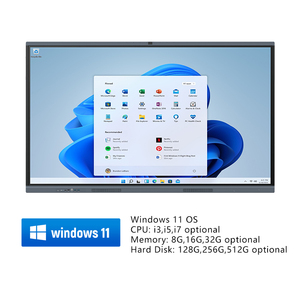 Pizarra Interactiva Inteligente GHOT 4K UHD de 75 Pulgadas con Panel LCD de Grado A al 100%, Sistema Dual y 20 Puntos Táctiles, OEM de Fábrica - Product Image 4