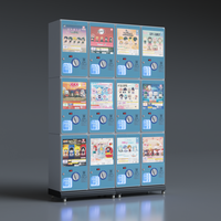 Distributeur automatique de jouets miniatures à monnayeur, alimentation électrique, construction métallique, paiement intelligent multi-mode, anglais, garantie 1 an