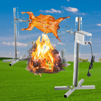 Grill Rotisserie Asado Commercial Moderne Galvanisé de Luxe avec Construction en Acier Inoxydable