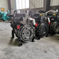 Moteur diesel électrique refroidi par eau 4 temps multicylindre 50/70/120/140/160 CV avec embrayage à poulie pour broyeur et ventilateur