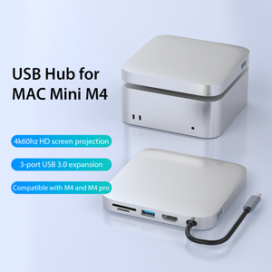 Hub USB 3.0 con Transferencia de Datos de 5 Gbps, Hub USB C Ultradelgado <span class=keywords><strong>para</strong></span> <span class=keywords><strong>MAC</strong></span> <span class=keywords><strong>Mini</strong></span> M4 y M4 Pro - Product Image 3