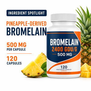 Suplemento de Alta Calidad de Selenio, Nattokinasa, Curcumina, Quercetina y Bromelina Orgánicos a Granel, 50000u/g, 60 Cápsulas para Adultos - Product Image 2