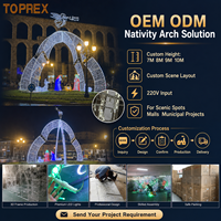Arco Luminoso LED TOPREX per Presepe Natalizio, Impermeabile, di Grado Professionale, Grande Decorazione Quadrata per Festival e Progetti all'Aperto