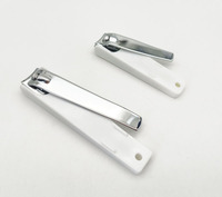Jeu de 2 coupe-ongles en métal en acier inoxydable Coupe-ongles à lame incurvée pour usage personnel