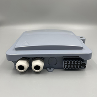 Kotak Distribusi Serat Optik FTTH Outdoor 12 Core IP65 Tahan Air ABS Pemasangan Tiang 12 Port Kotak Terminasi Serat Optik FTTH