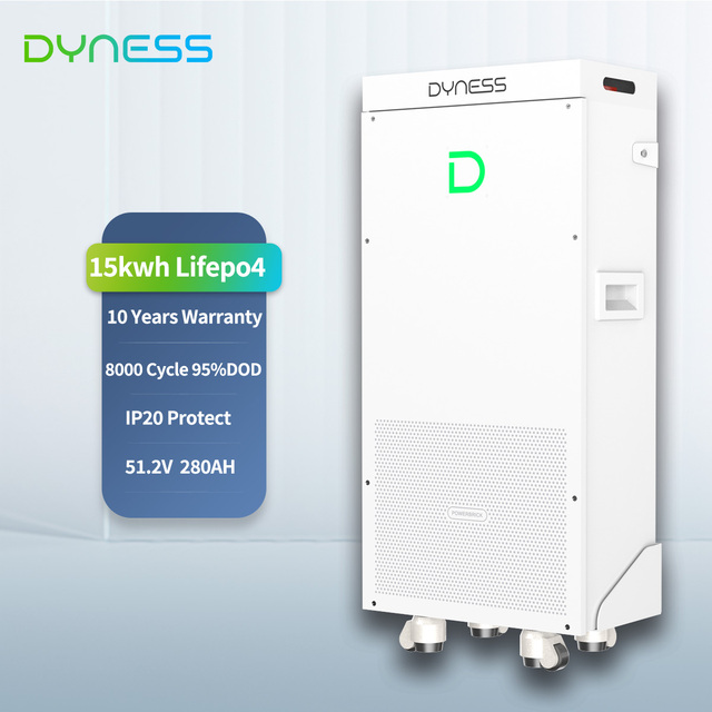 Dyness Lithium Battery 51.2 Volt 280ah 15KW Battery Lifepo4 Pack Deep Cycle Powerwall Energy Storage System with solis inverter