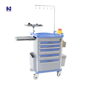 Carro médico de primeros auxilios Ky <span class=keywords><strong>Rayman</strong></span> con ruedas universales, carro de emergencia con freno para almacenamiento de instrumentos - Product Image 3