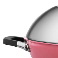 Meilleure vente Master Chef Home Cooking Batterie de cuisine en céramique Nid d'abeille Triply Wok en acier inoxydable Revêtement antiadhésif Poêle à frire