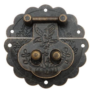 Flower And Bird <b>Box</b> Buckle Bronze Retro Style Furniture <b>Lock</b> For Wooden <b>Box</b> Accessories - Product Image 5