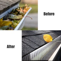 Rouleau de protection de gouttière en aluminium perforé de 5 pouces avec service de découpe, 20 pieds, protection contre les feuilles, couvre-gouttières, protection de descente de pluie