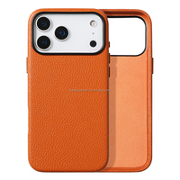 Étui en cuir personnalisé pour iPhone, motif en cuir de vachette, coques de téléphone portable, accessoires pour iPhone 18 Pro Max Duo, vente en gros
