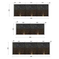 Panneaux de clôture en aluminium découpés au laser, écologiques, faible entretien, installation facile, motif personnalisé, couleur décorative.